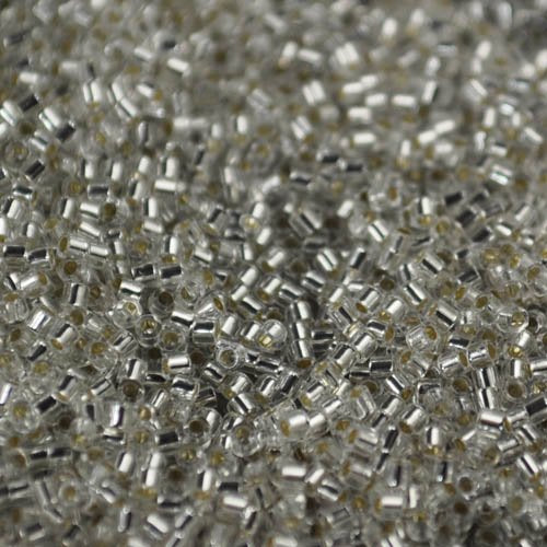 Delica Beads 15/0 - db15-0041b - Silver Lined Crystal 50g