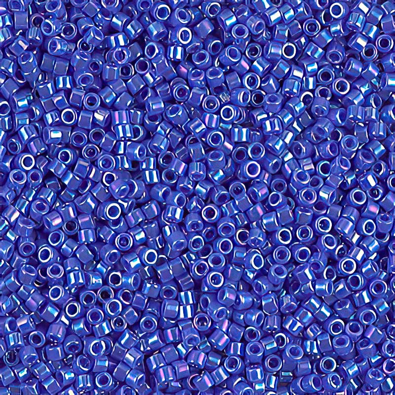 Delica Beads 11/0 - db1578b - Opaque Blue Sapphos AB 50g