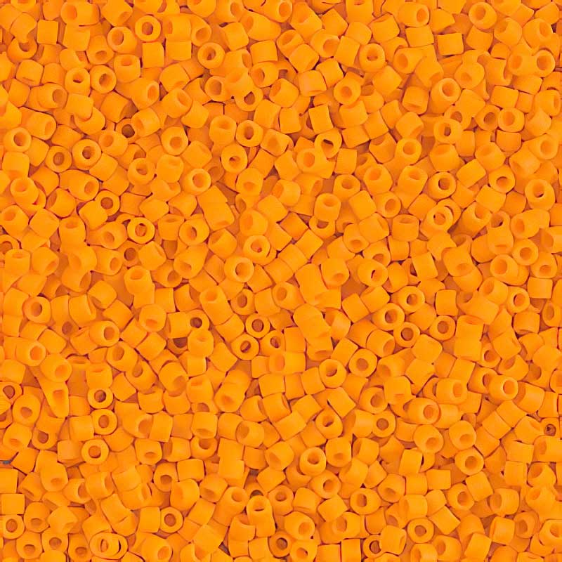 Delica Beads 11/0 - db1583b - Matte Opaque Orange Mandarin 50g