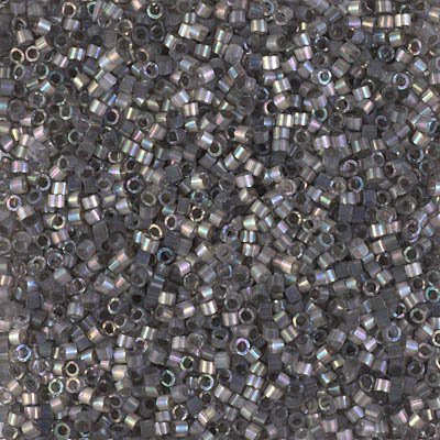 Delica Beads 11/0 - db1872b - Silk Inside Dyed Rustic Gray AB 50g