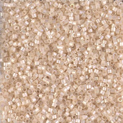Delica Beads 11/0 - db1874b - Silk Inside Dyed Pale Apricot AB 50g