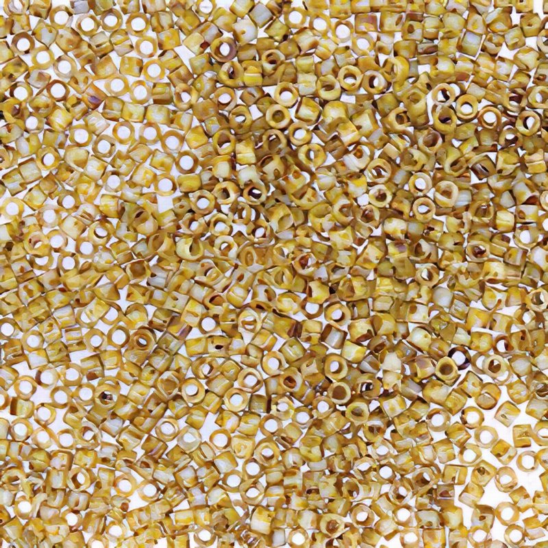 Delica 11/0 Beads - db2262 - Canary Yellow Picasso 5.2g