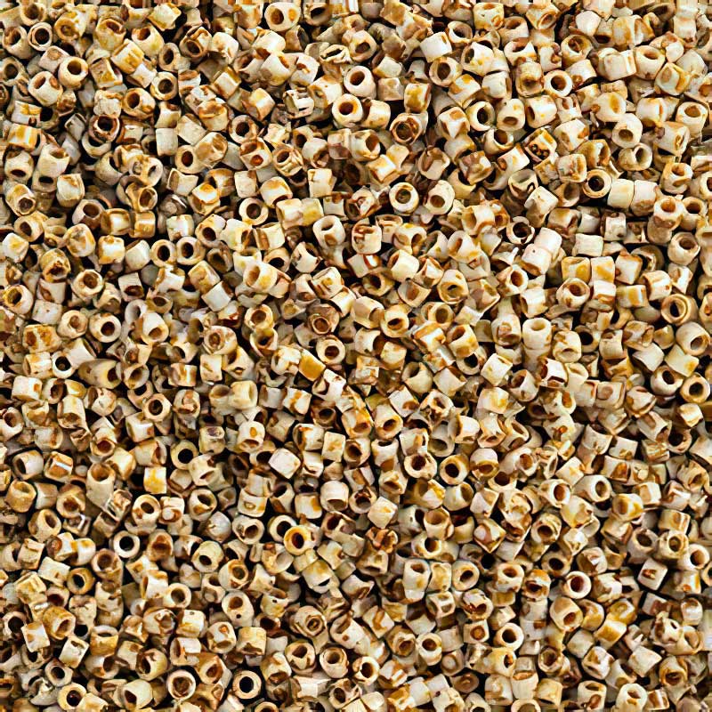 Delica Beads 11/0 - db2262b - Canary Yellow Picasso 50g