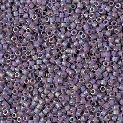 Delica Beads 11/0 - db2322b - Frosted Glazed Rainbow Purple Matte AB 50g