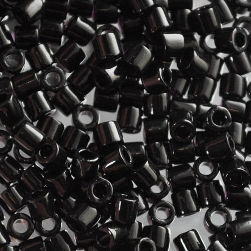 Delica 8/0 Beads - dbl0010 - Black 5.2g