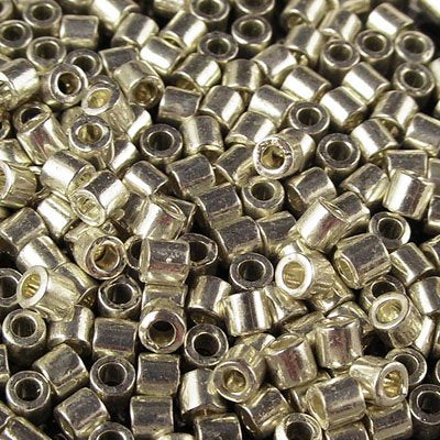 Delica Beads 8/0 - dbl0035b - Galvanized Silver 50g