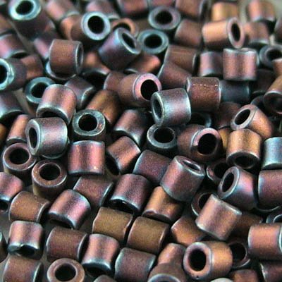 Delica 8/0 Beads - dbl0323 - Metallic Copper Rainbow Iris Matte 5.2g