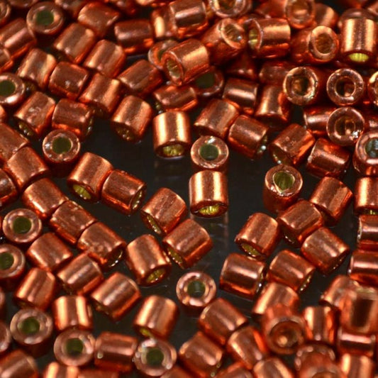 Delica 8/0 Beads - dbl1837 - Duracoat Galvanized Tangerine 5g