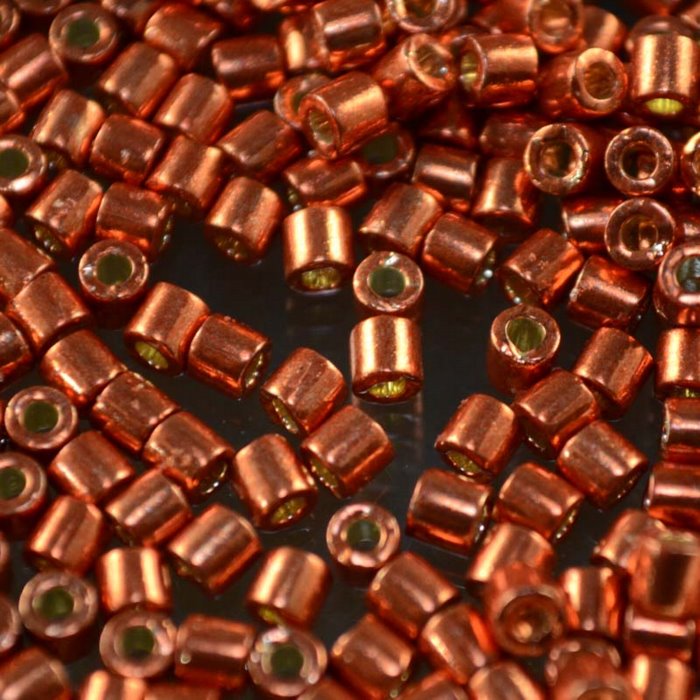 Delica 8/0 Beads - dbl1837 - Duracoat Galvanized Tangerine 5g