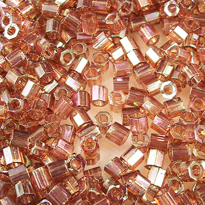 Delica 8/0 Hex-cut Beads - dblc0122 - Root Beer Gold Lustre 5.2g
