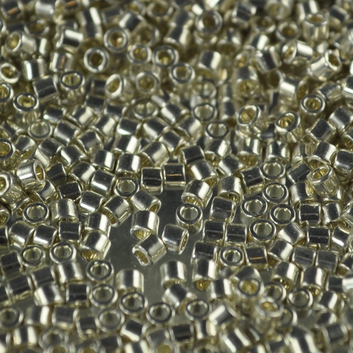 Delica Beads 10/0 - dbm0035b - Galvanized Silver 50g