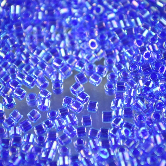 Delica Beads 10/0 - dbm0063b - Blue Violet-Lined AB Dyed 50g