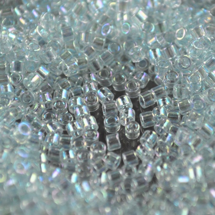 Delica 10/0 Beads - dbm0083 - Transparent Pale Aqua AB 7.5g
