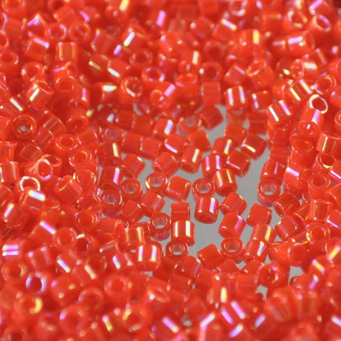 Delica 10/0 Beads - dbm0161 - Opaque Orange AB 5.2g