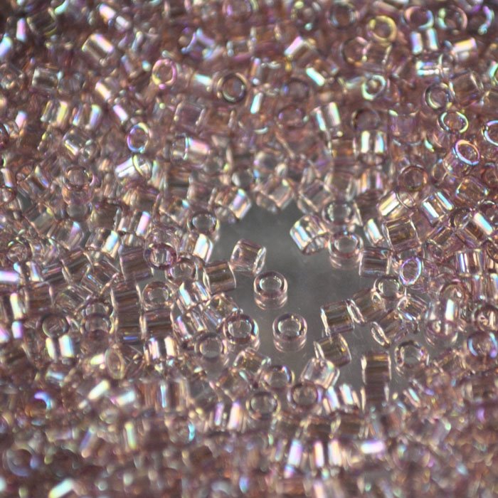 Delica Beads 10/0 - dbm0173b - Transparent Smokey Amethyst AB 50g
