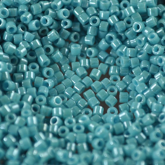 Delica 10/0 Beads - dbm0217 - Opaque Turquoise Green Luster 5.2g