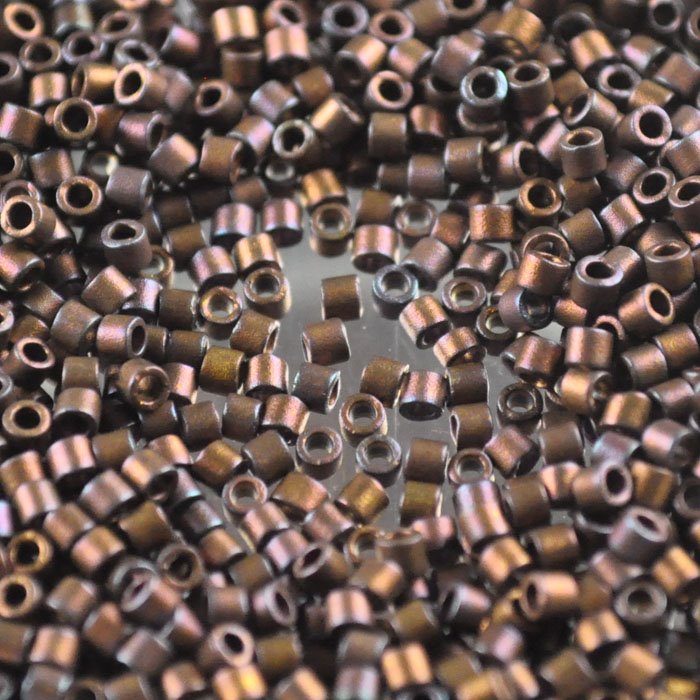 Delica 10/0 Beads - dbm0312 - Matte Metallic Dark Raspberry Iris 7.2g