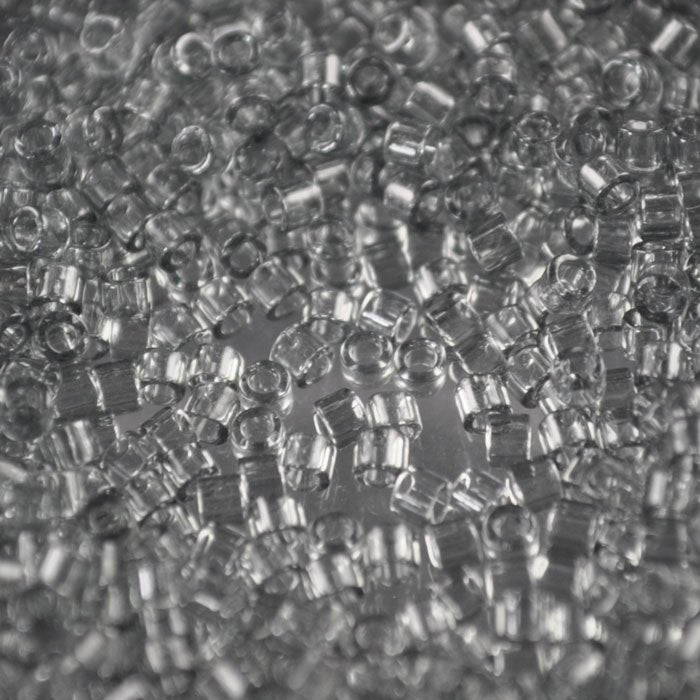 Delica 10/0 Beads - dbm0708 - Transparent Grey 7.5g