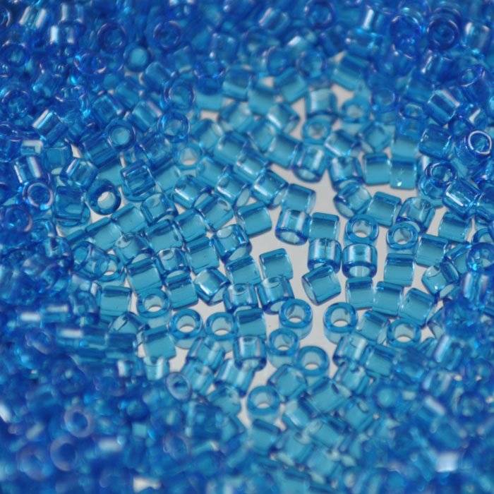 Delica 10/0 Beads - dbm0714 - Transparent Capri Blue 5.2g