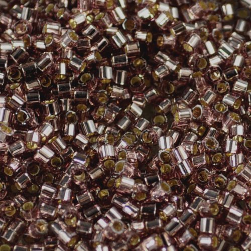 Delica 10/0 Hex-cut Beads - dbmc0146 - Silver Lined Smokey Amethyst 7.5g