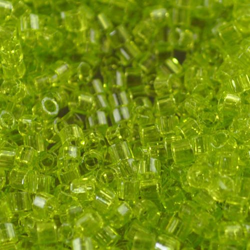 Delica 10/0 Hex-cut Beads - dbmc0712 - Transparent Chartreuse 7.5g