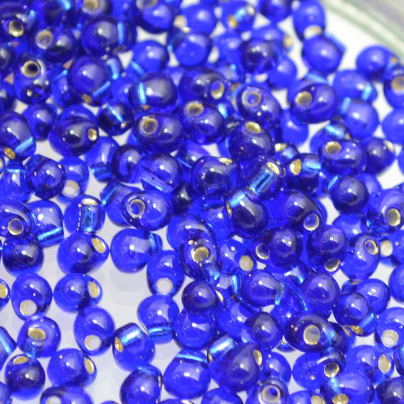 Miyuki - 3.4mm Fringe Drops - Silver Lined Cobalt (tube)