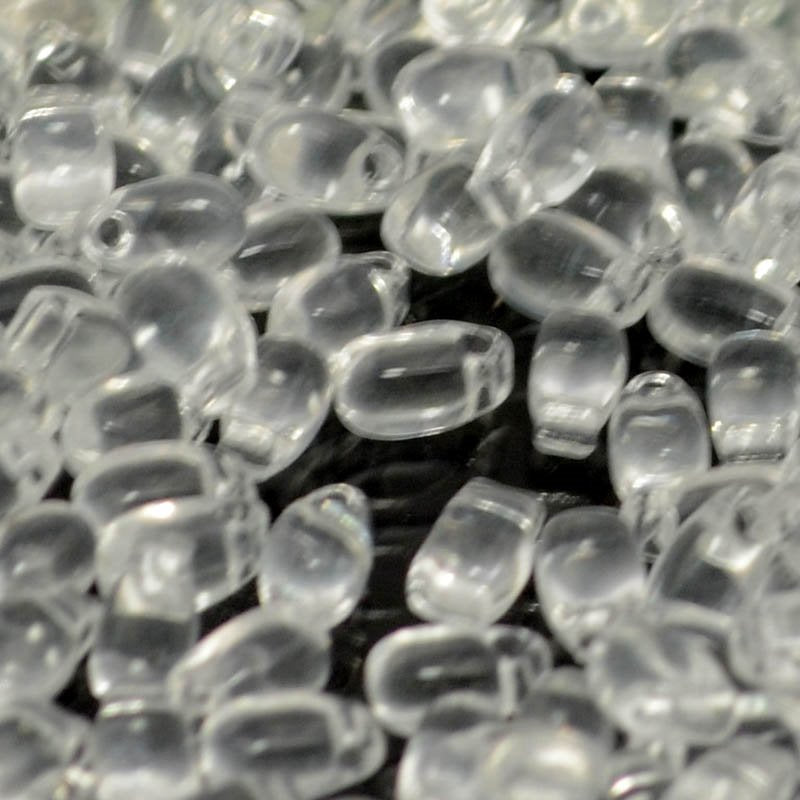 Miyuki - 3x5.5mm Long Drop Bead - Transparent Crystal