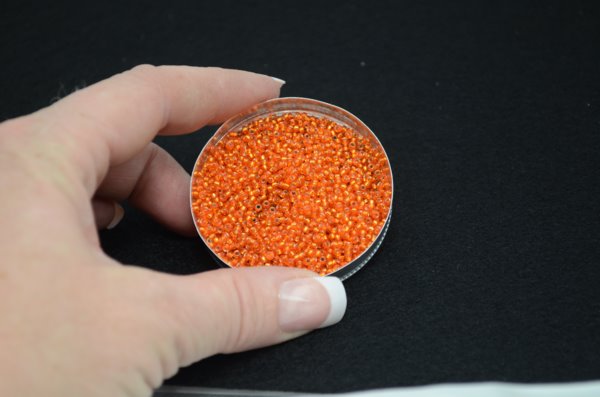 Miyuki Seed Beads 11/0 - mb11-0008 - Silver Lined Orange 22g