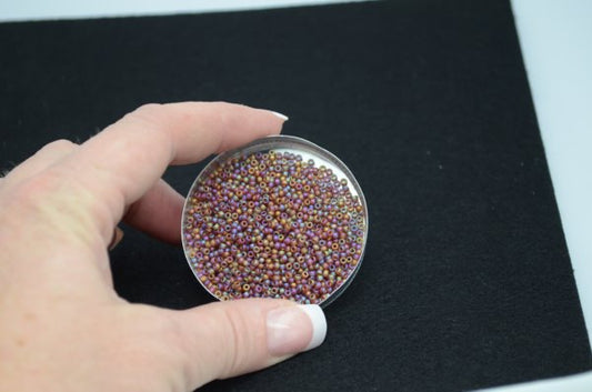 Miyuki Seed Beads 11/0 - mb11-0134FR - Matte Transparent Dark Topaz AB 22g