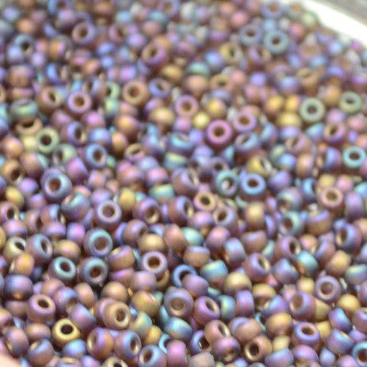 Miyuki Seed Beads 11/0 - mb11-0135FR - Matte Transparent Root Beer AB 22g