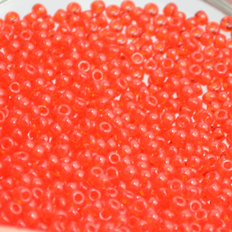 Miyuki Seed Beads - 11/0 - Transparent Blood Orange -mb11-0140b250- 250g