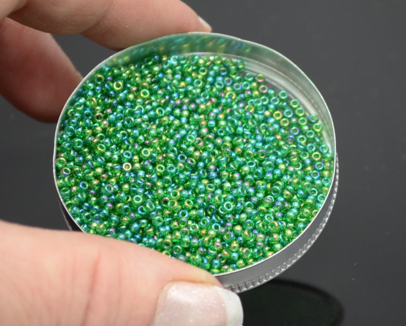 Miyuki Seed Beads 11/0 - mb11-0179 - Transparent Light Green AB 10g