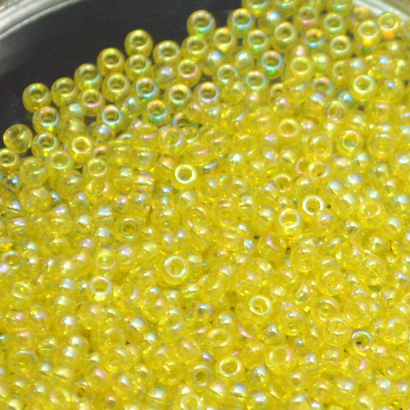 Miyuki Seed Beads - 11/0 - Transparent Yellow AB -mb11-0252b250- 250g