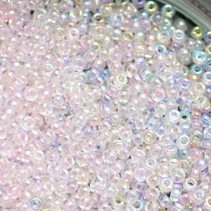 Miyuki Seed Beads - 11/0 - Transparent Pale Pink AB -mb11-0265b250- 250g