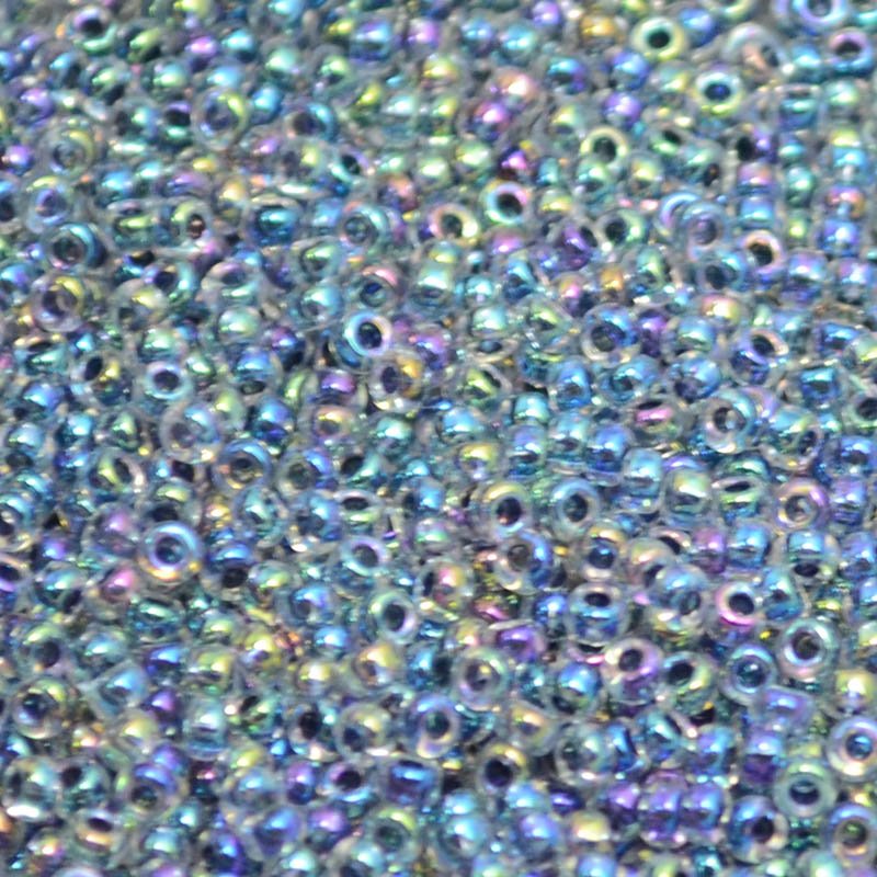 Miyuki Seed Beads - 11/0 - Noir Lined Crystal AB -mb11-0283b250- 250g