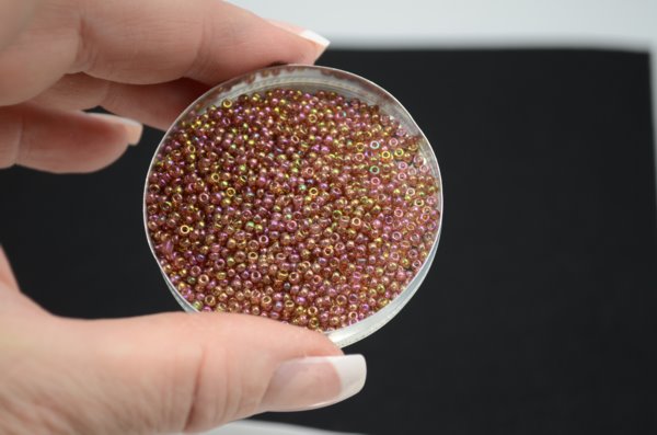 Miyuki Seed Beads 11/0 - mb11-0301 - Dark Topaz Rainbow Gold Luster 22g