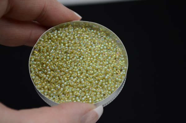 Miyuki Seed Beads 11/0 - mb11-0359 - Pale Blue Lined Light Topaz Lustre 10g