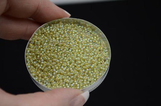 Miyuki Seed Beads 11/0 - mb11-0359 - Pale Blue Lined Light Topaz Lustre 10g