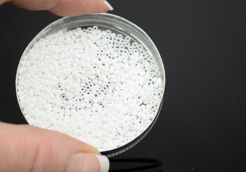 Miyuki Seed Beads 11/0 - mb11-0402 - Chalk White 22g