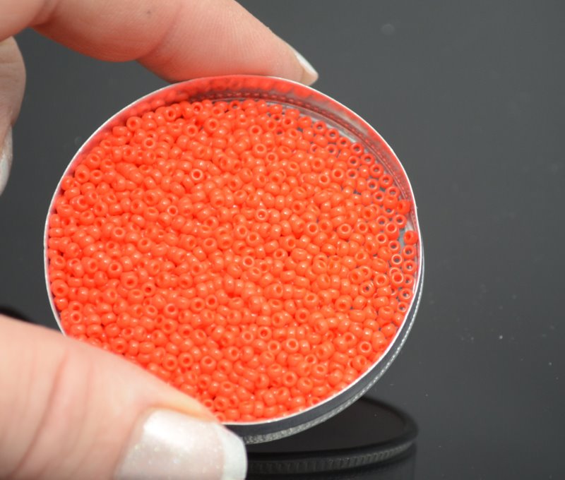 Miyuki Seed Beads 11/0 - mb11-0407 - Opaque Vermilion Red 22g