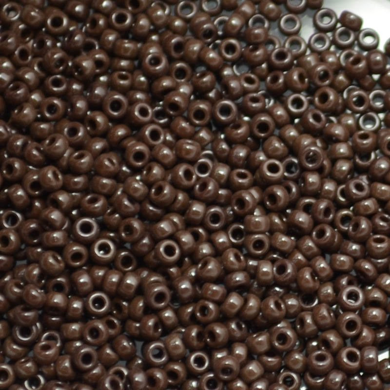 Miyuki Seed Beads - 11/0 - Opaque Chocolate Brown -mb11-0409b250- 250g