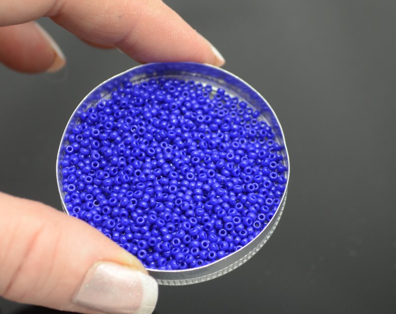 Miyuki Seed Beads 11/0 - mb11-0414 - Opaque Cobalt 22g