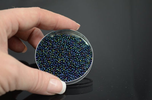 Miyuki Seed Beads 11/0 - mb11-0452 - Metallic Dark Blue Iris 10g