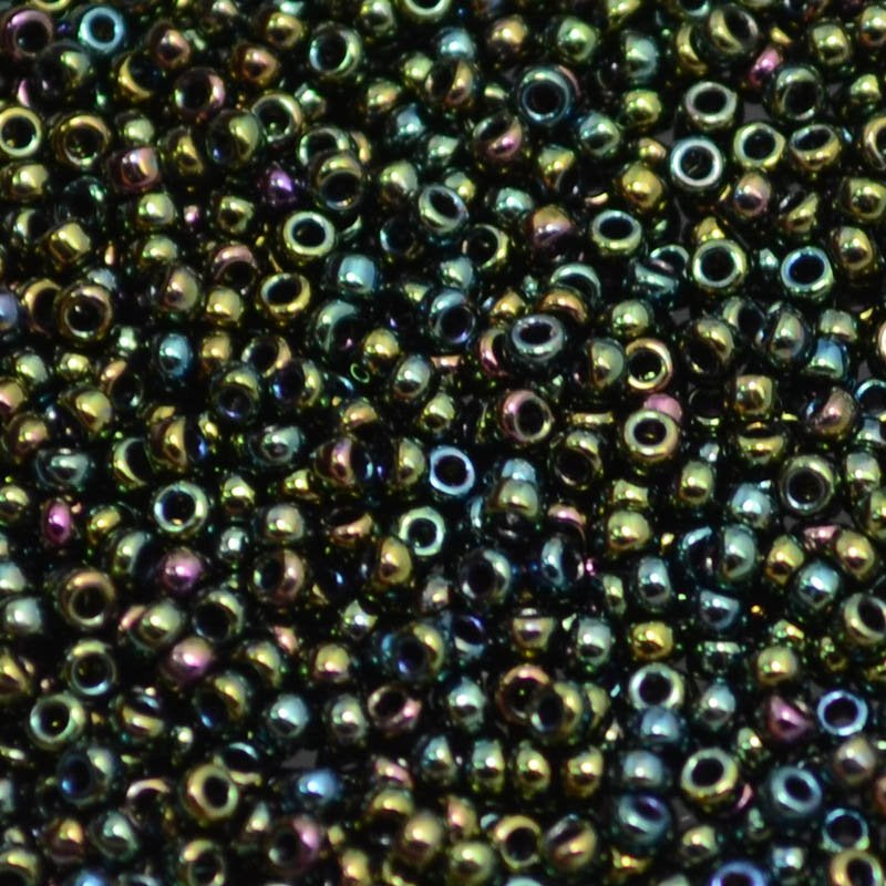 Miyuki Seed Beads - 11/0 - Metallic Forest Green Iris -mb11-0453b250- 250g