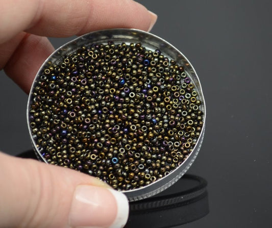 Miyuki Seed Beads 11/0 - mb11-0458 - Metallic Brown Iris 22g