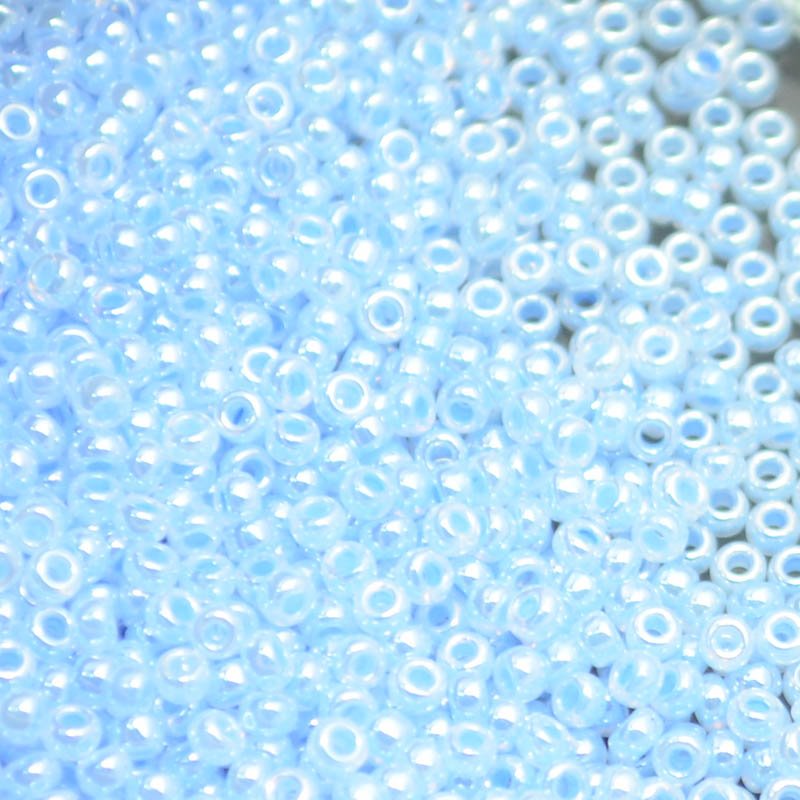 Miyuki Seed Beads - 11/0 - Sky Blue Ceylon -mb11-0524b250- 250g