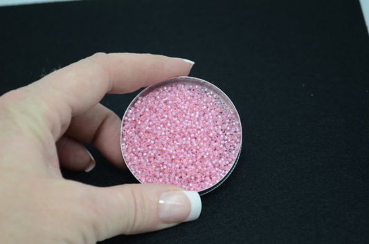 Miyuki Seed Beads 11/0 - mb11-0555 - Dyed Silver Lined Light Rose Alabaster 22g