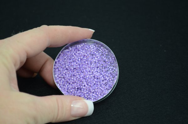 Miyuki Seed Beads 11/0 - mb11-0574 - Dyed Lilac Silver Lined Alabaster 22g