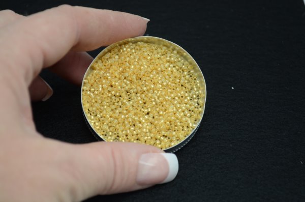 Miyuki Seed Beads 11/0 - mb11-0578 - Dyed Light Topaz Silver Lined Alabaster 22g