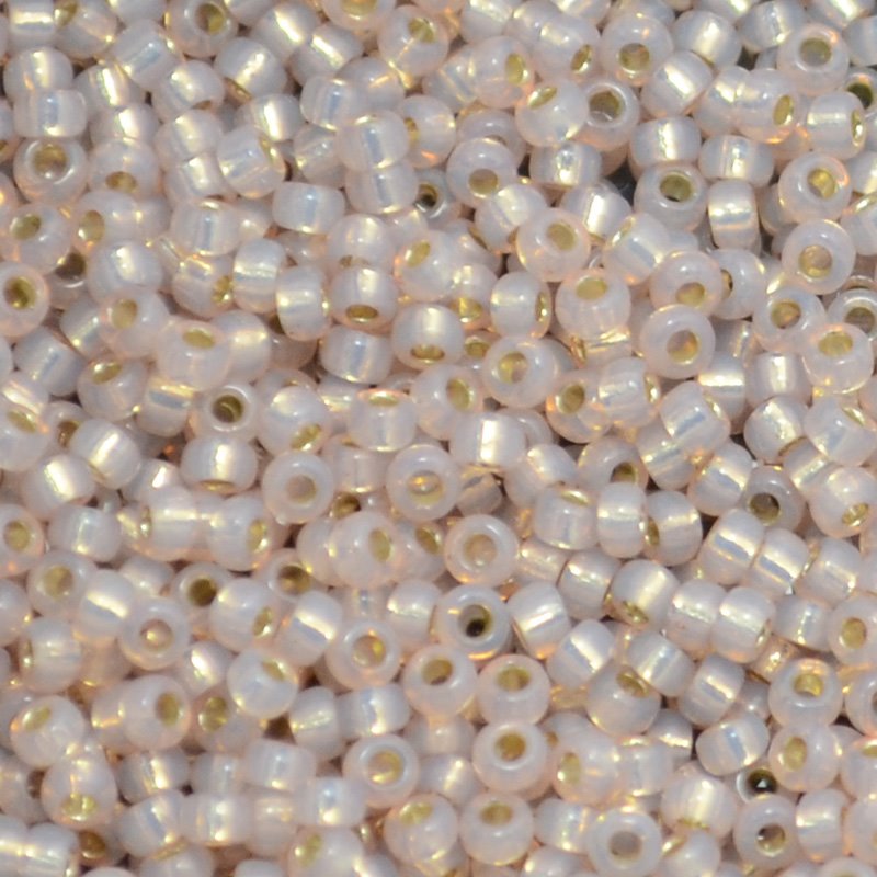 Miyuki Seed Beads - 11/0 - Dyed Blush Silver Lined Alabaster -mb11-0579b250- 250